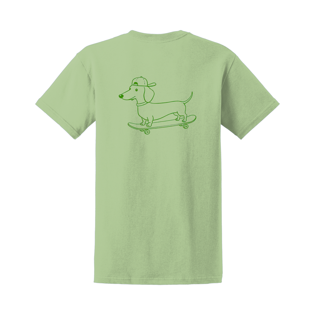 TShirt_Grün_Dackel_Hinterseite