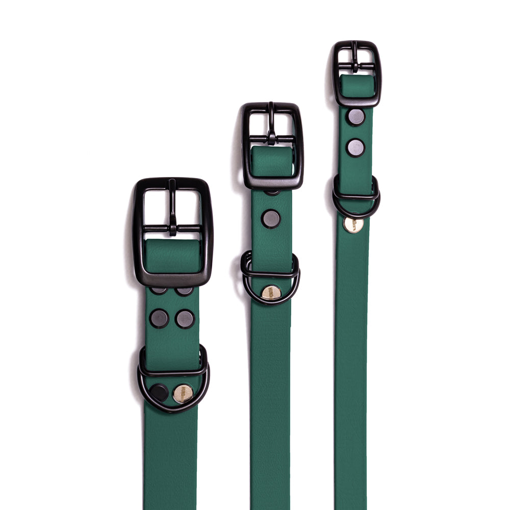 Hundehalsband BioThane Tannenzauber – erhältlich in 25mm, 19mm und 16mm Breite